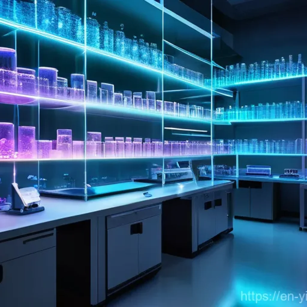 바이오컴퓨팅 기술의 혁신적인 발전 - **Prompt for DNA Computing Visualization:**
    "A hyperrealistic and futuristic laboratory scene il...