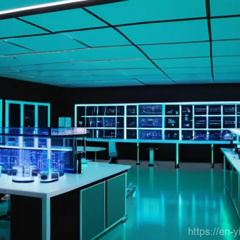 바이오컴퓨팅 산업의 경쟁력 분석 - **Prompt:** A state-of-the-art biocomputing laboratory, bustling with diverse scientists (men and wo...