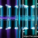 바이오컴퓨팅과 생물학적 시스템 통합 - **"The Microscopic Symphony of DNA Computing"**
    A highly detailed, close-up shot inside a futuri...